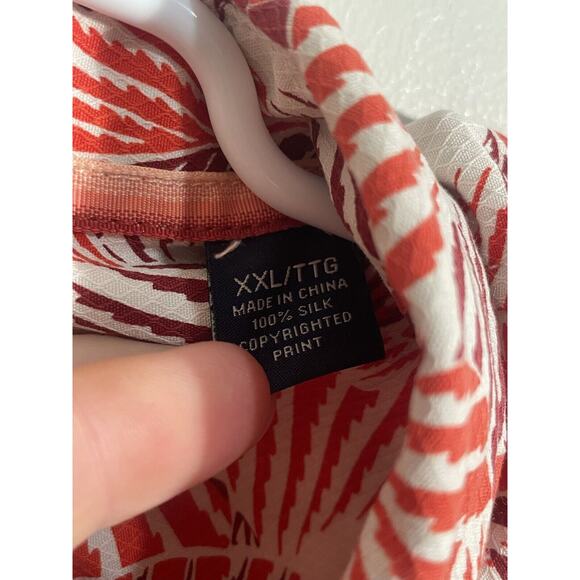 Tommy Bahama Camp Shirt Shell We Dance Caliente Men's XXL 100% Silk - Picture 4 of 8